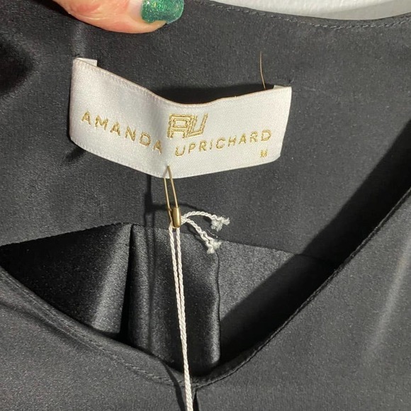 Amanda Uprichard 100% Silk Shirt Dress NWT Size Medium - Picture 2 of 7